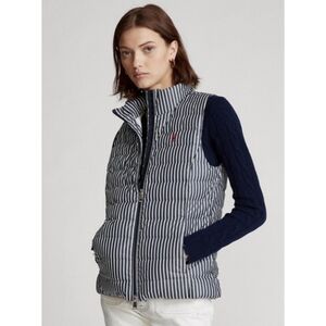 NWT Polo Ralph Lauren Striped Packable Down Vest
